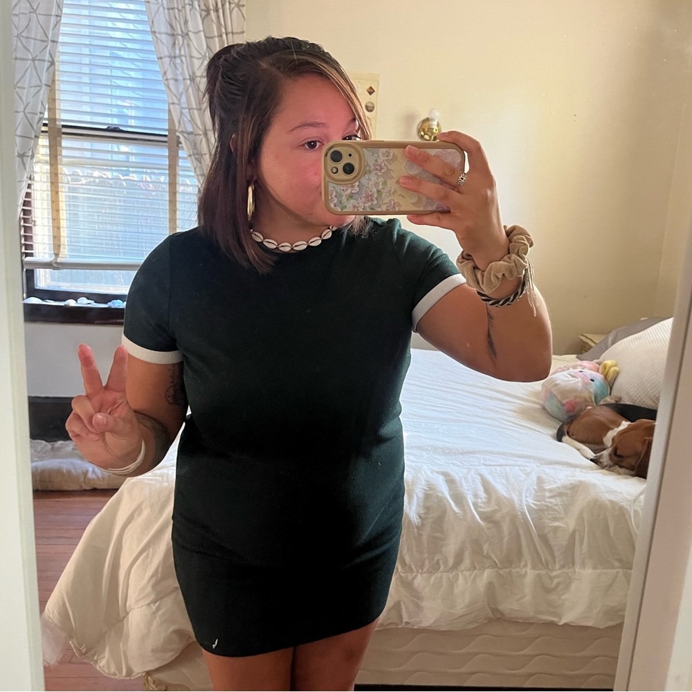 Forever 21 Green Skater Dress